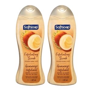 (2) Softsoap Coconut Butter Scrub Body Wash, 20 oz